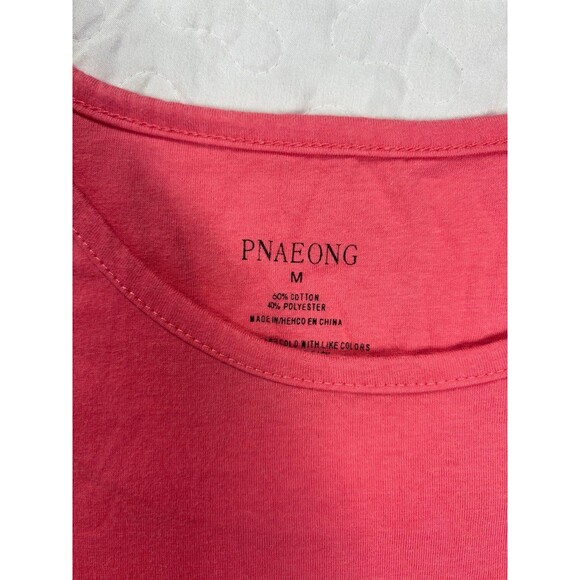 PNAEONG Pink Long Sleeve Shirt Size Medium - Picture 2 of 4